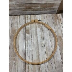 American Heritage 16 Inch Wooden Embroidery Hoop Round Needlework Frame 416